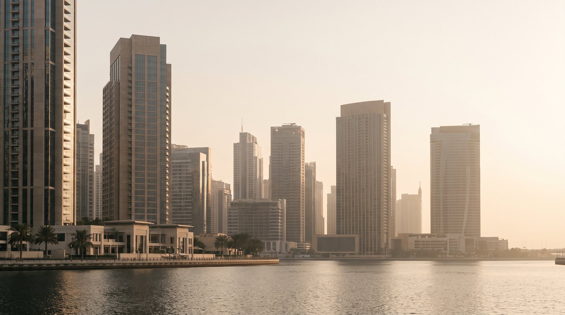 The Dubai skyline at first light, where Milne & Co is based